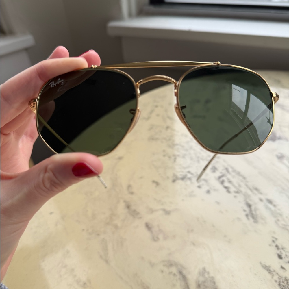 Ray-Ban gold aviator sunglasses 0RB3648